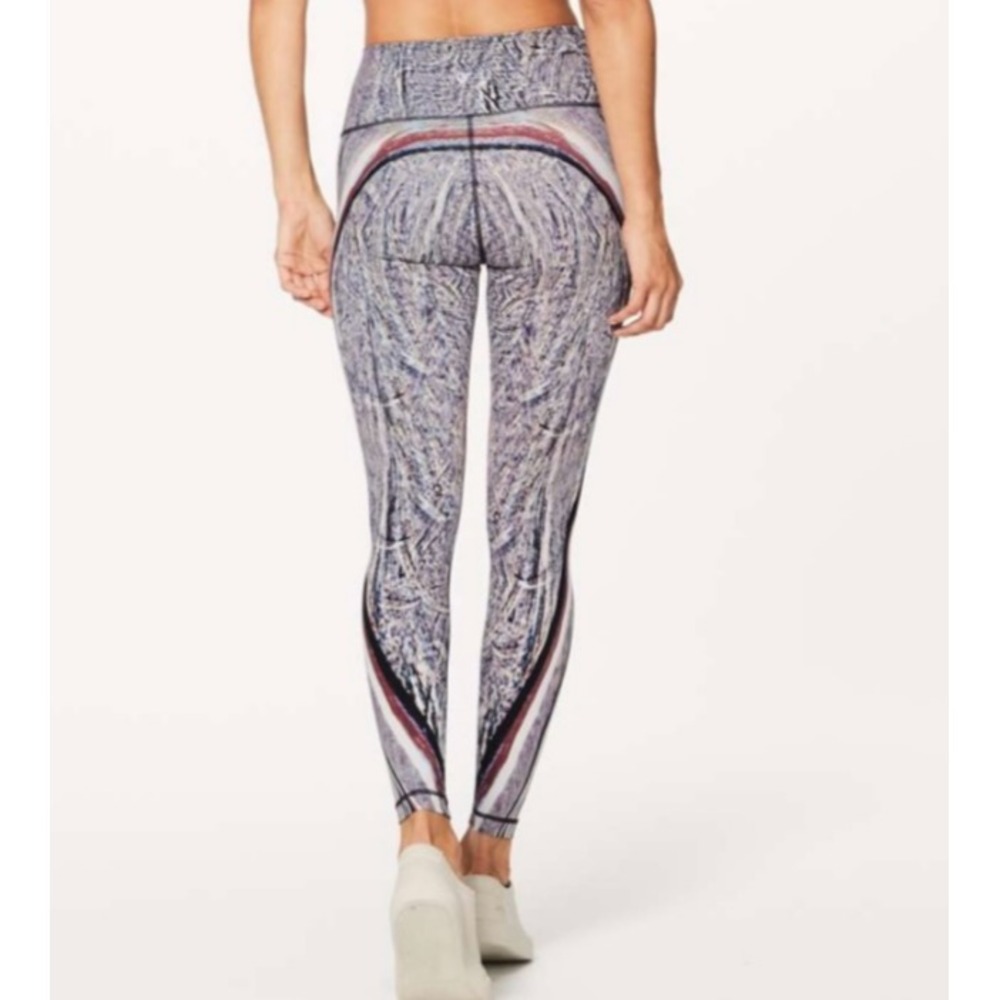 Lululemon Wunder Under High Rise Full Length Nulux Multi Color Black Size 2